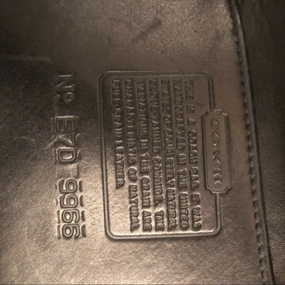 Coach black leather 9966 legacy bag
